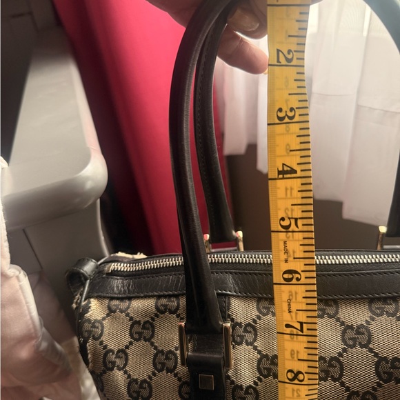 Gucci Black and Gray Satchel with Leather Accents - Picture 10 of 16